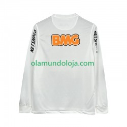 Camisola Santos FC 2012 Retro Homem Equipamento Primeiro 2011 Manga Comprida